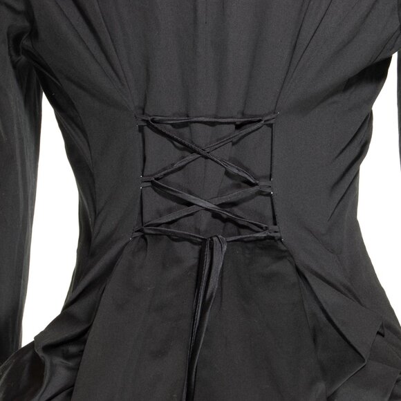 Betsey Johnson Y2K Ruffle-Back Button Top - Picture 4 of 7